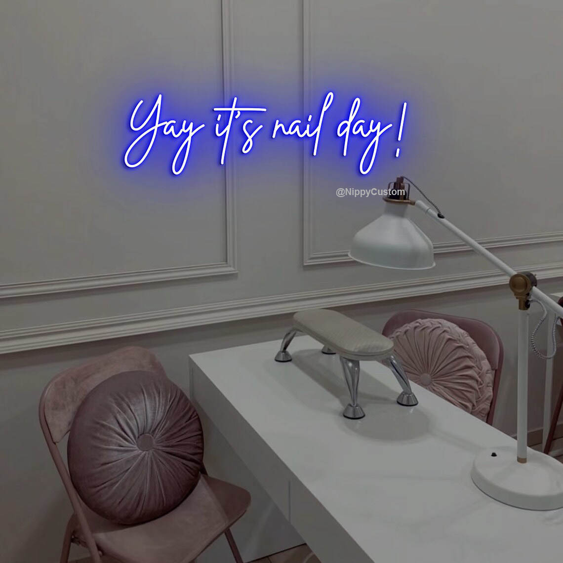 Yay it's lash day Neon Sign Custom Lashe Room Neon Sign,Lash Salon Decor Beauty Salon Wall Art,Nails Hair Lashes Bar Salon Led Neon Light