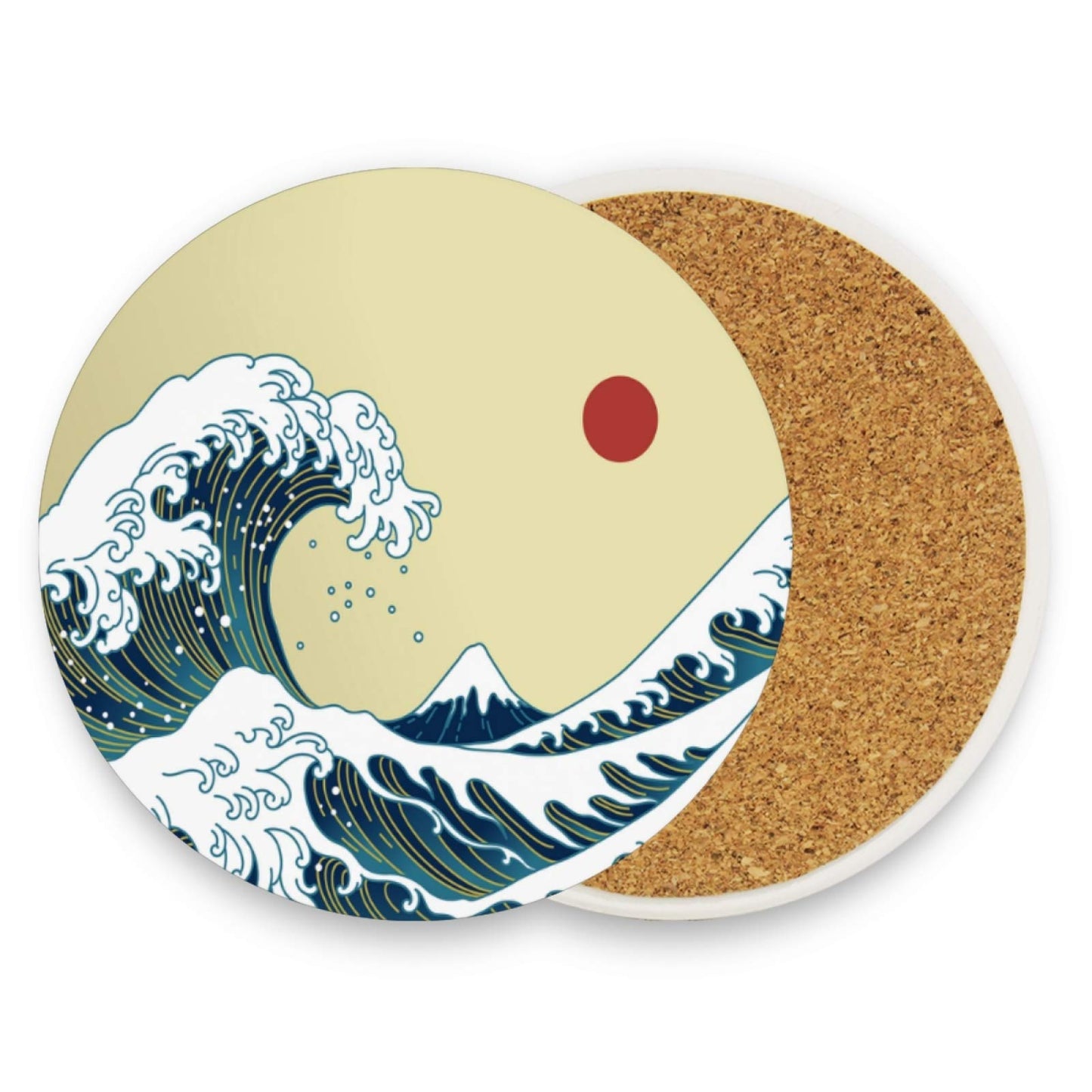 4 Inch Full Color Round Ceramic Coasters