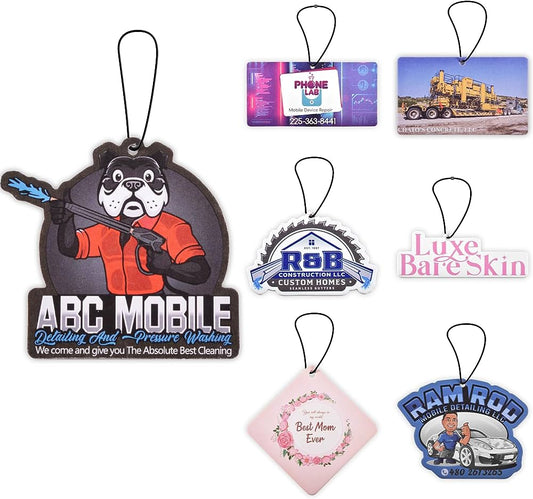 Custom Air Fresheners Hanging Air Freshener Circle