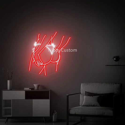 Lady's Butt Neon Sign