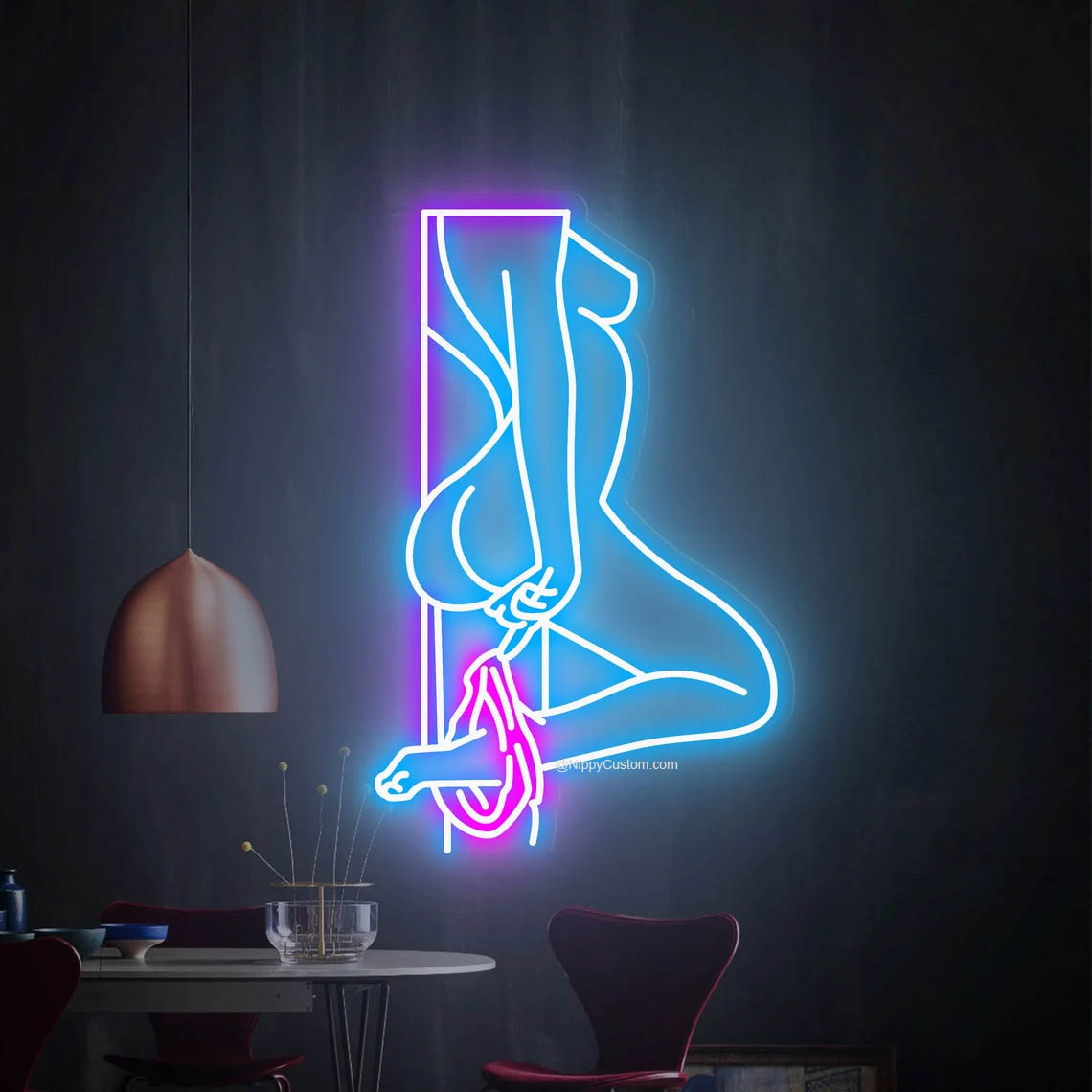 Woman Body Neon Light