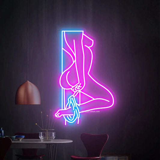 Woman Body Neon Light
