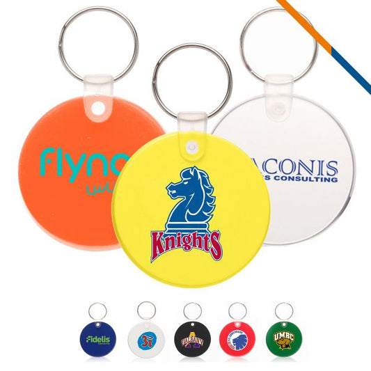 Custom Round Shape Flexible Soft Key Tag
