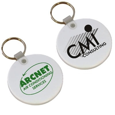 Promotional Plastic Circle Keytags