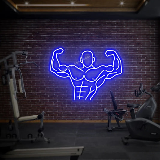 Muscle Neon Sign, Muscle Led Sign, Gym Led Sign, Custom Neon Sign, Muscle Neon, Home Decor, Sport Neon Sign, Gym neon light
