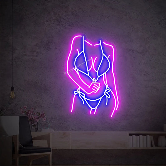 Sexy Body Led Neon Sign, Female Woman Figure Led Lights, Wall Decor, Sexy Girl Neon Sign, Custom Neon Sign, Sexy Body Led Sign