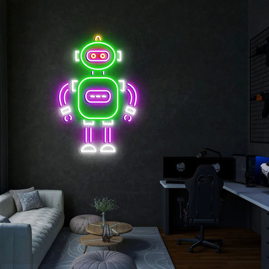 Robot Neon Light