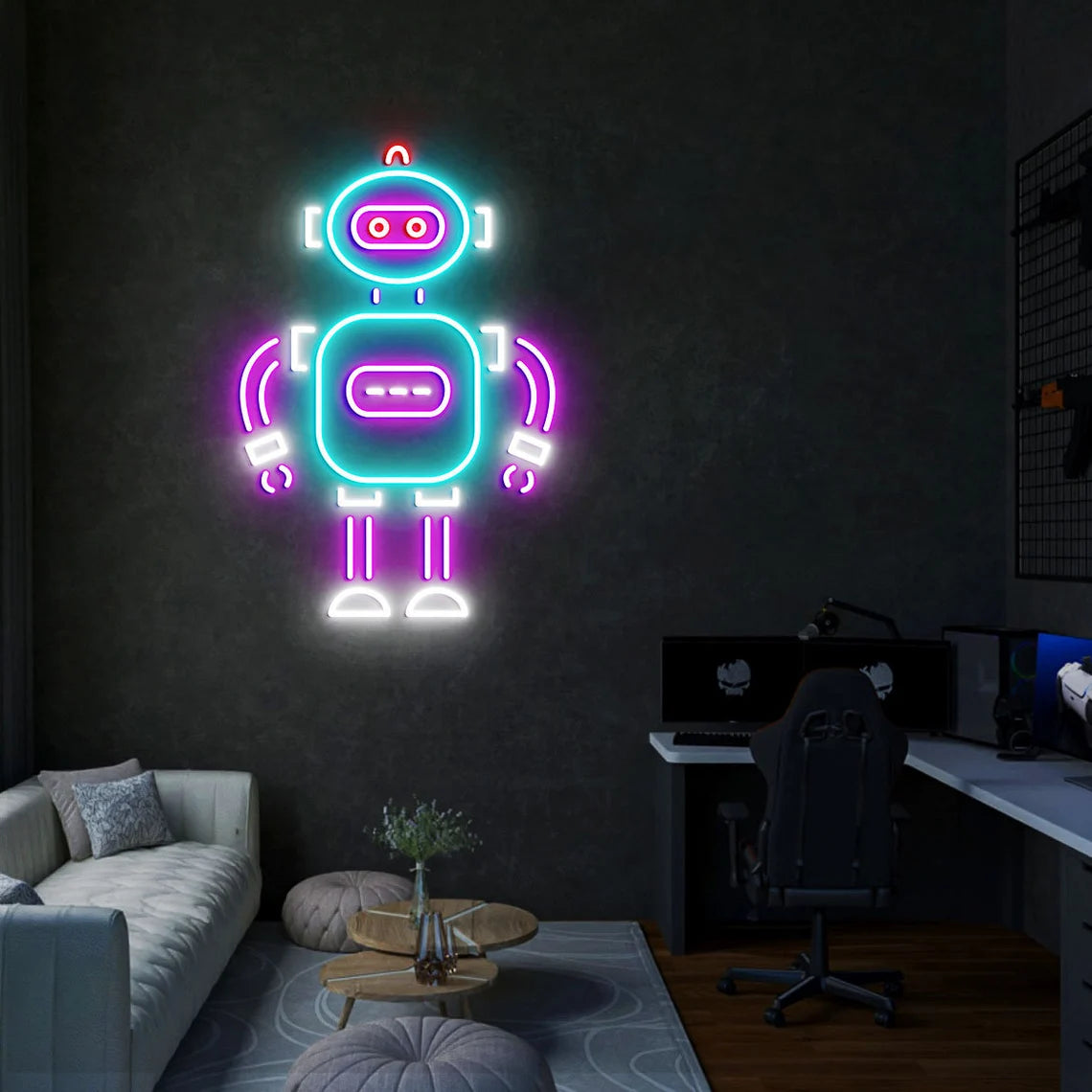 Robot Neon Light