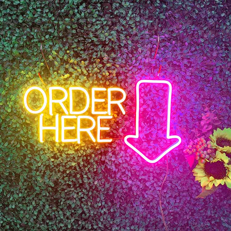 Order Here Neon Sign