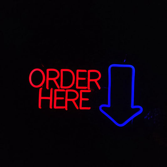 Order Here Neon Sign
