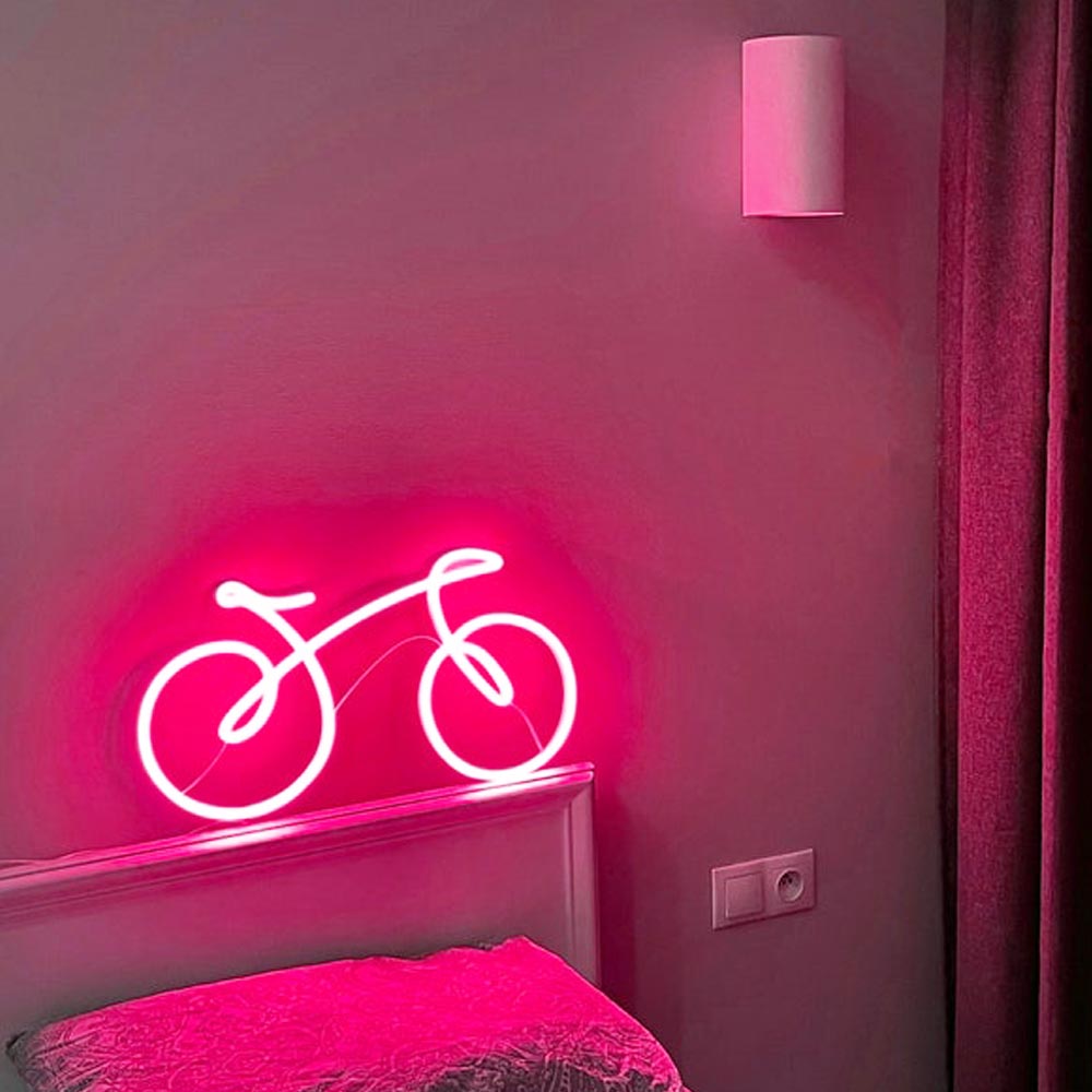 Bike Led Neon Sign Bicycle LED Sign Bicycle Rental Neon Sign