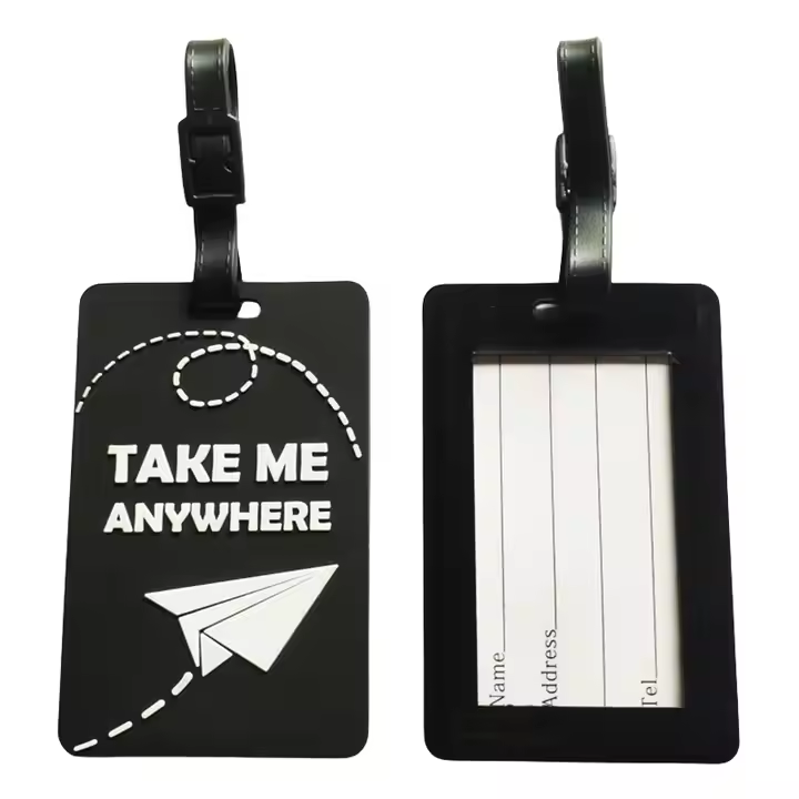 Promotional Customized Soft PVC 2D Luggage Tag