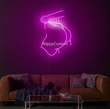 Sexy Butt - LED Neon Sign, Ass Neon Sign, Sexy Body Neon Sign, Custom Neon Sign, Nude Female Wall Art, Sexy Ass Neon, Hot Ass Neon Sign