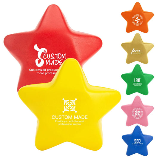 Custom Stress Relief Foam Balls with Logo, Bulk Star Shape stress relievers