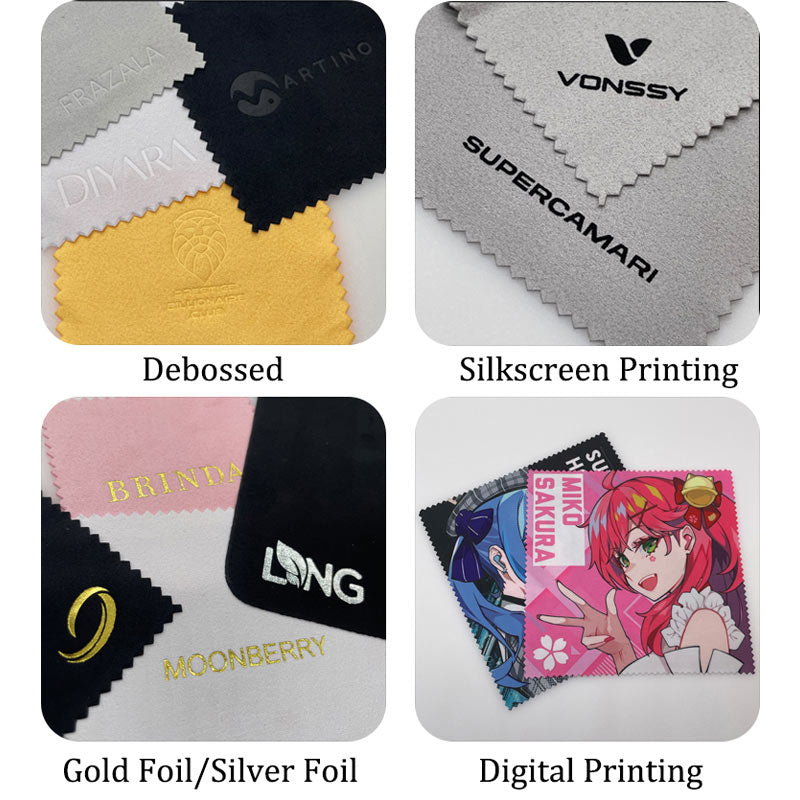 Customized Microfiber Suede Lens Cleaning Cloth