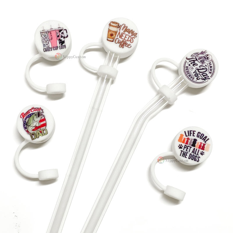 Reusable 10mm 8mm Silicone Straw Cover for 40oz Tumbler