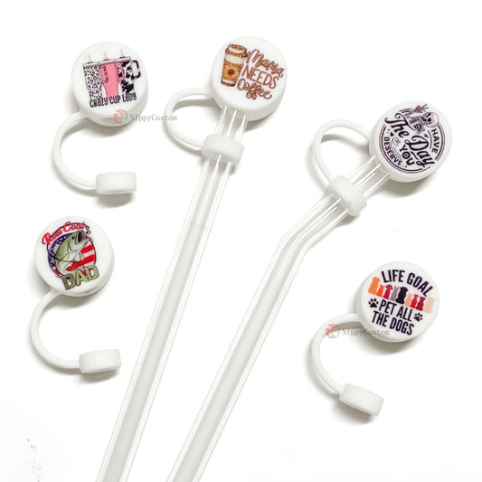 Reusable 10mm 8mm Silicone Straw Cover for 40oz Tumbler