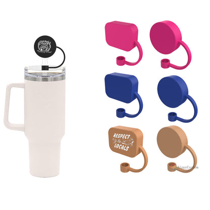 Business Logo Straw Toppers