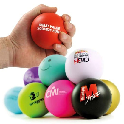 Bulk Custom Logo round shape Squeeze Stress Reliever For business
