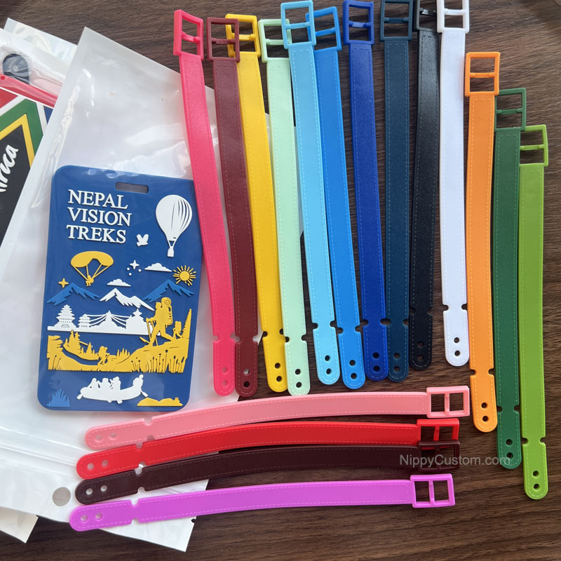 Personalized Logo Customized 2D/3D Silicone Suitcase Luggage Tag Soft PVC Travel Luggage Tag Rubber Baggage for Advertising