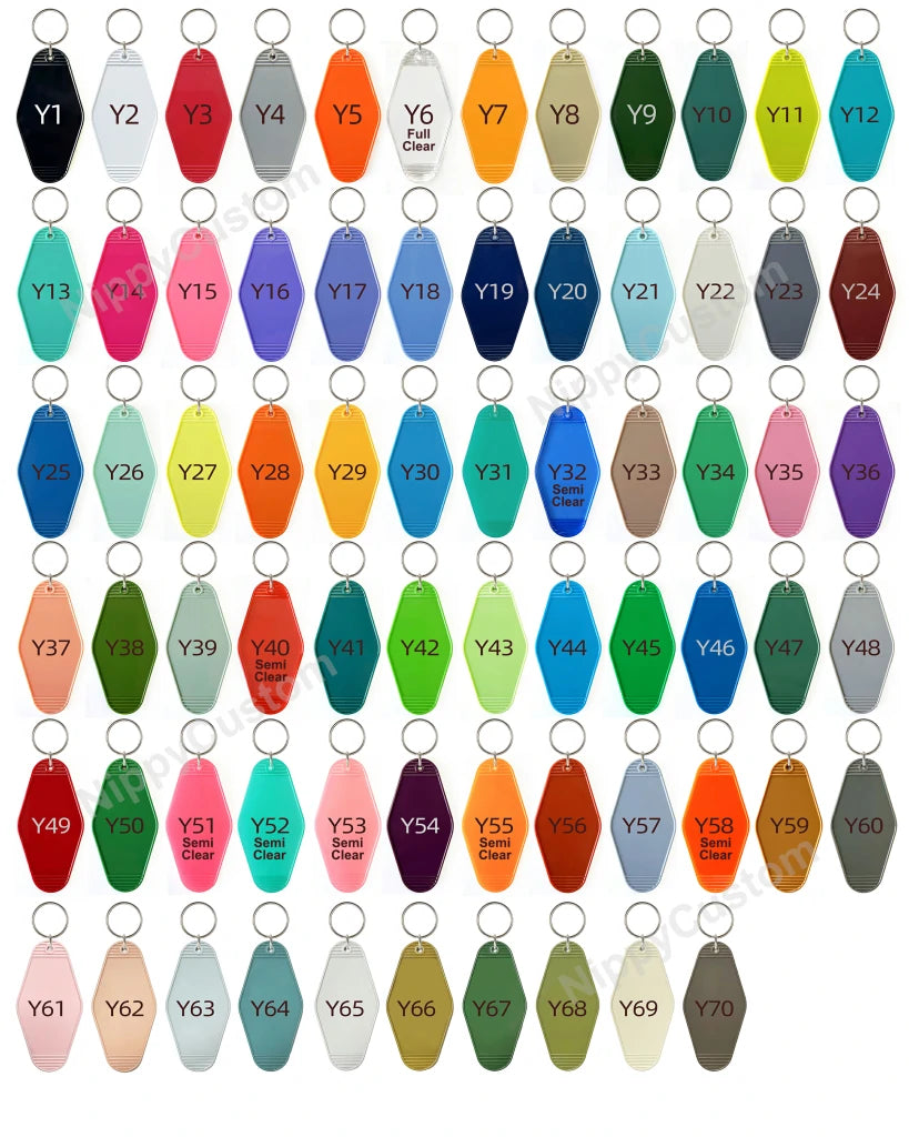 Custom Gold Foil Stamped Keychains