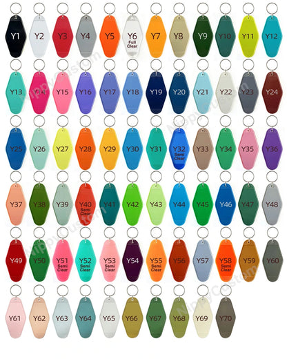 Custom Gold Foil Stamped Keychains