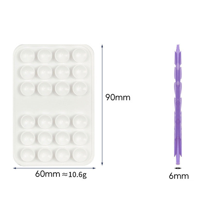 Silicone Suction Cup Phone Case Mount Double Sided