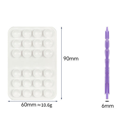 Silicone Suction Cup Phone Case Mount Double Sided