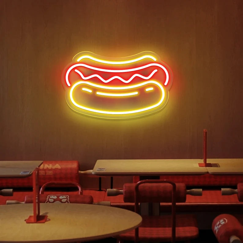 Fast Food Neon Sign / Buy 1 Get 1 Free