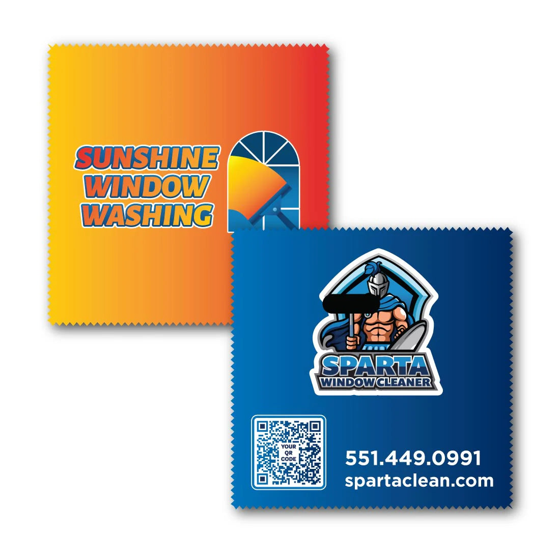 Logo Heavy Duty Kleen Sweep Microfiber Cleaning Cloths