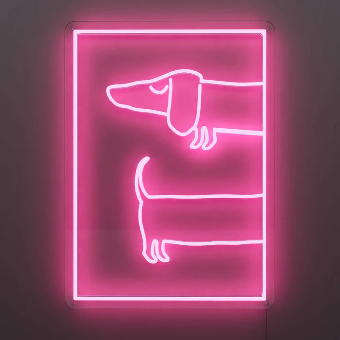 Dachshund Dog Neon Sign