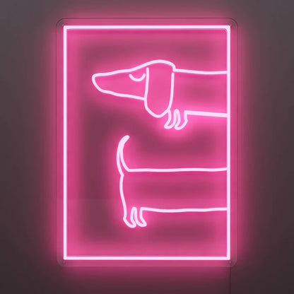 Dachshund Dog Neon Sign