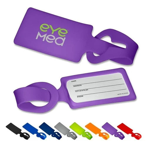 Full Color Plastic Luggage Tags With Strap