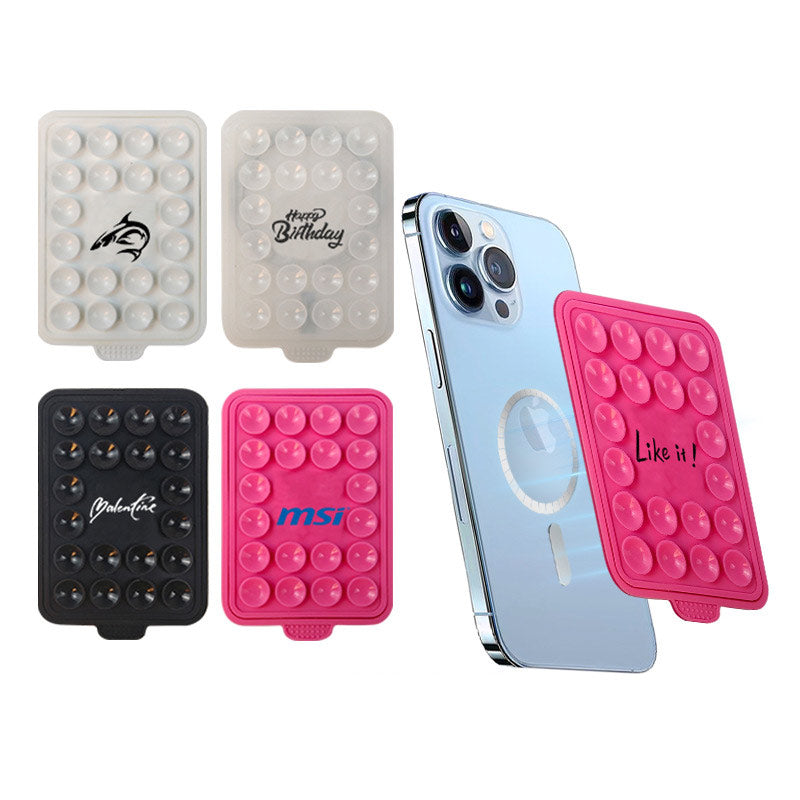 Magnetic Silicone Suction-Cup Phone Mount