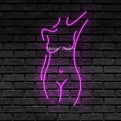 Naked Lady Body Neon Sign