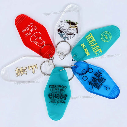 Personalized Logo Retro Keychains