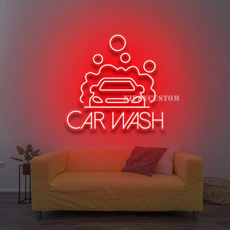 Car Wash Neon Sign