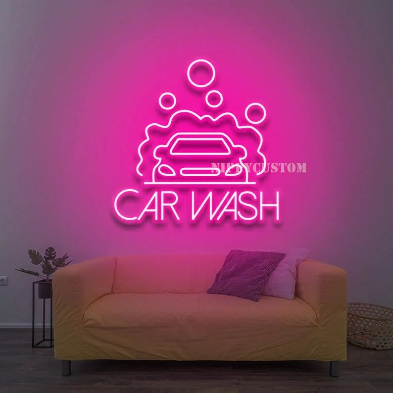 Car Wash Neon Sign