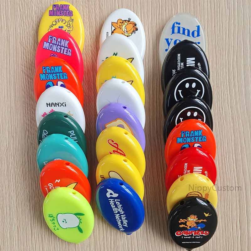 Oval Rubber Coin Purse Change Holder