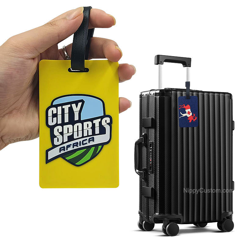 Custom 2d3d logo Travel Suitcase Baggage Tags For Airline Gift