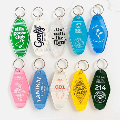 Personalized Logo Retro Keychains