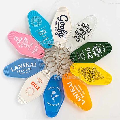 Personalized Logo Retro Keychains