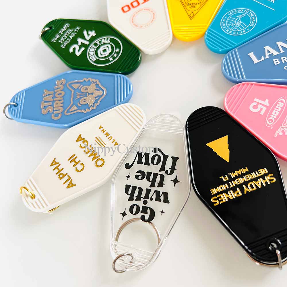 Vintage Key Chains - Foil Stamped Logo