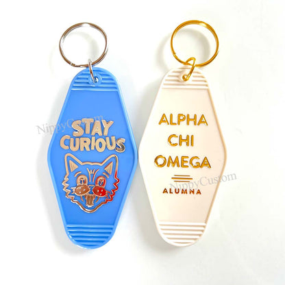 Gold Foil Logo Keyrings