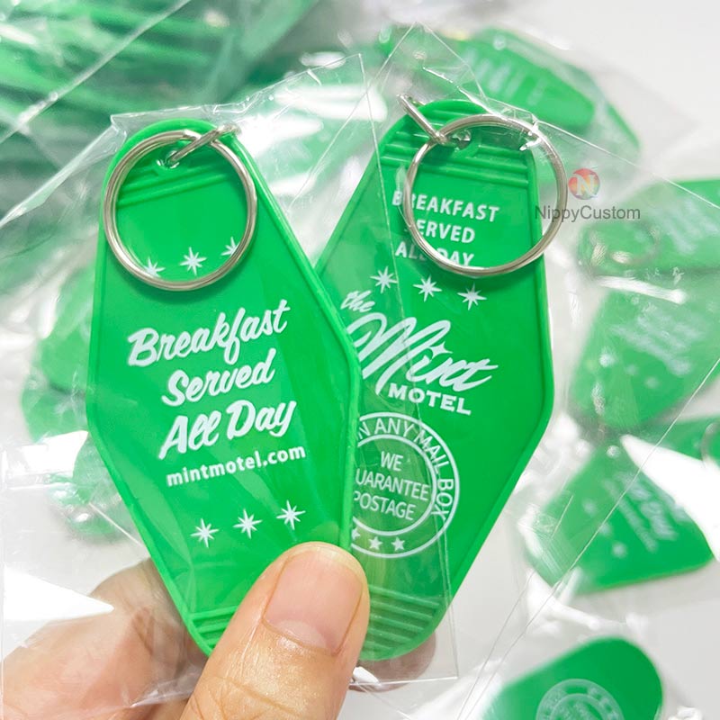 Vintage Keychain Retro Style Motel Hotel Key Ring