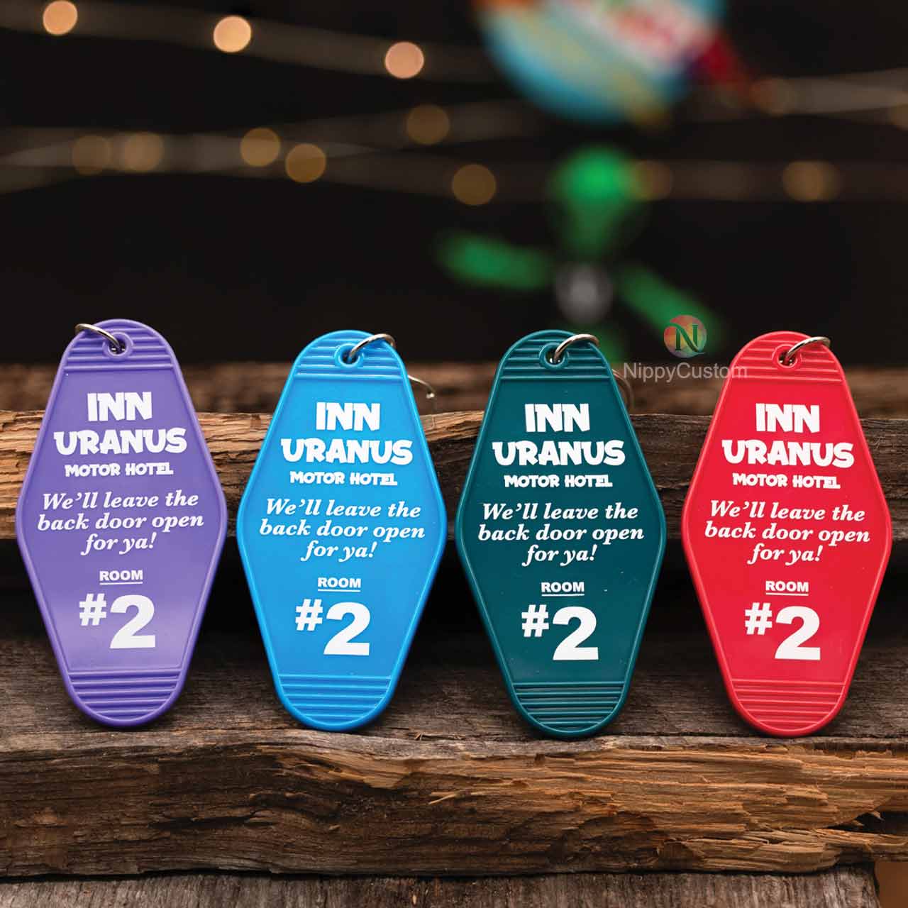Custom UV Hotel Keychains Bulk for Business Event Giveaway Gifts