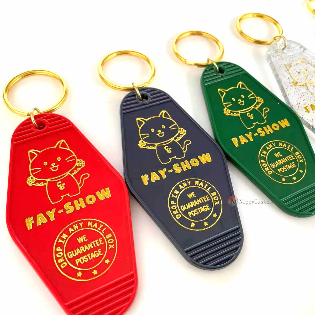 Personalized Gold Foil Keychains for Unique Gifts