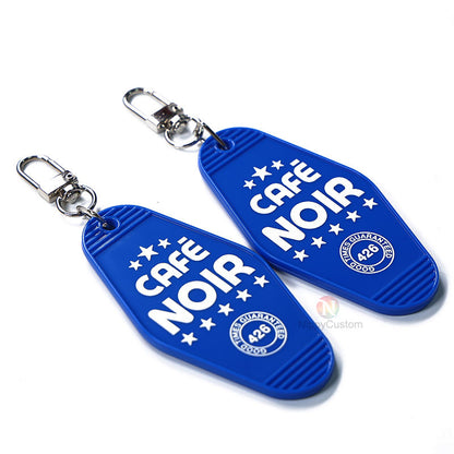 Personalized Motel Keyrings | Custom Printed Plastic Tags