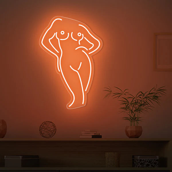 Women Body Neon Sign For Bedroom, Bathroom, Bar, Cloth Shop