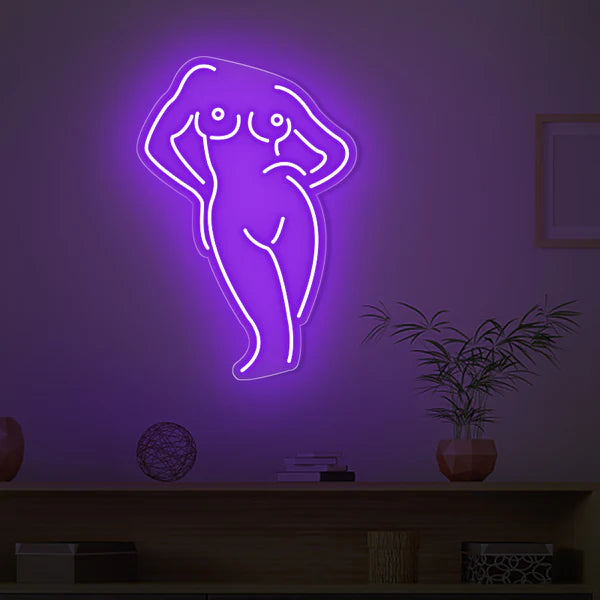 Women Body Neon Sign For Bedroom, Bathroom, Bar, Cloth Shop